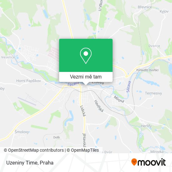 Uzeniny Time mapa