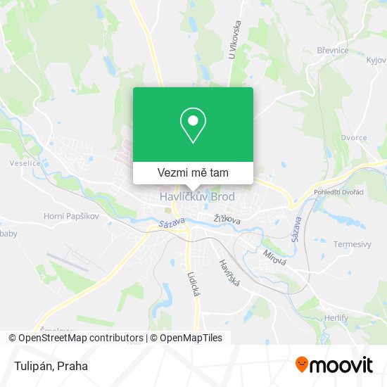 Tulipán mapa