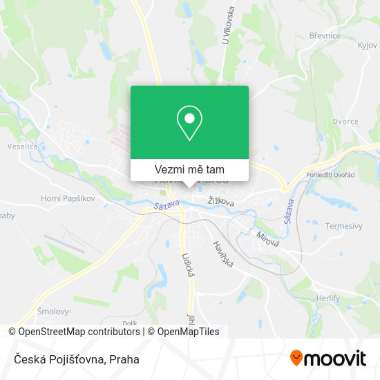 Česká Pojišťovna mapa