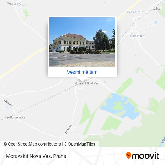 Moravská Nová Ves mapa