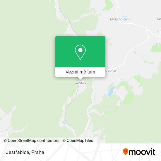 Jestřabice mapa
