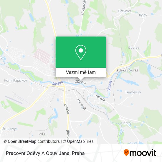 Pracovní Oděvy A Obuv Jana mapa