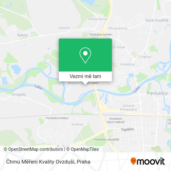 Čhmú Měření Kvality Ovzduší mapa