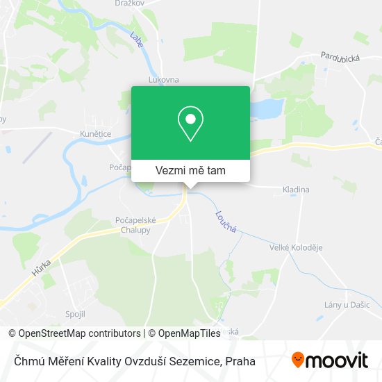 Čhmú Měření Kvality Ovzduší Sezemice mapa