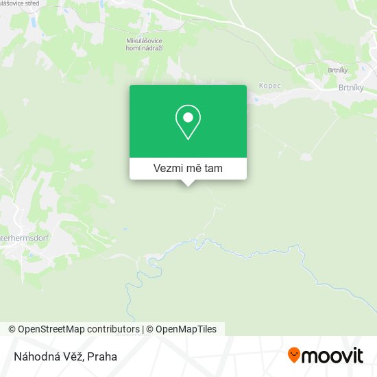 Náhodná Věž mapa