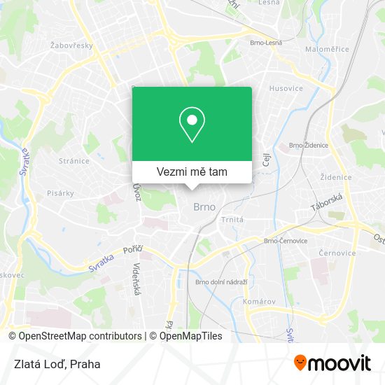 Zlatá Loď mapa