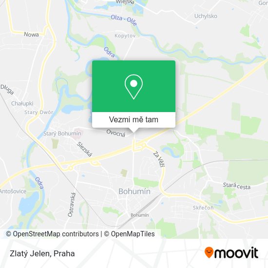 Zlatý Jelen mapa