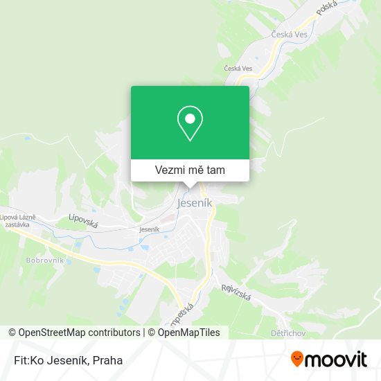 Fit:Ko Jeseník mapa
