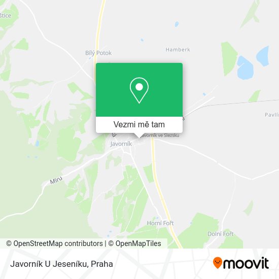 Javorník U Jeseníku mapa