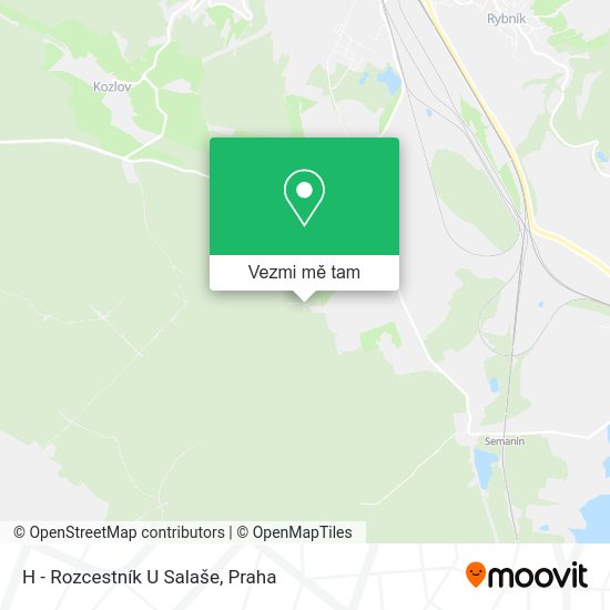 H - Rozcestník U Salaše mapa