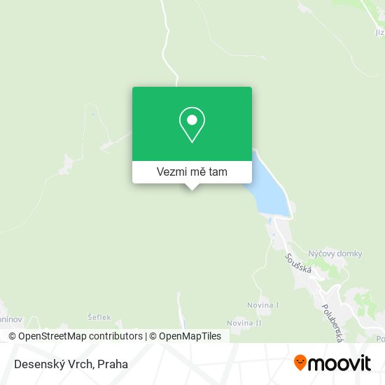Desenský Vrch mapa
