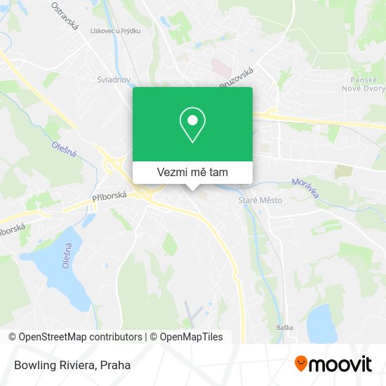 Bowling Riviera mapa