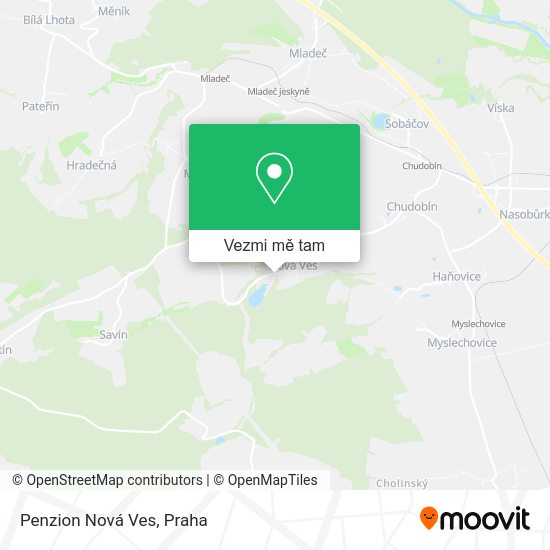 Penzion Nová Ves mapa