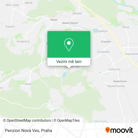 Penzion Nová Ves mapa