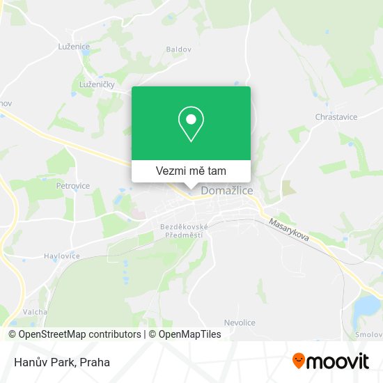 Hanův Park mapa