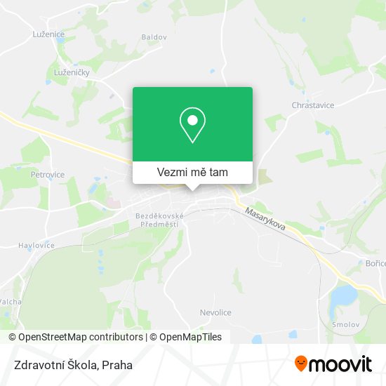 Zdravotní Škola mapa