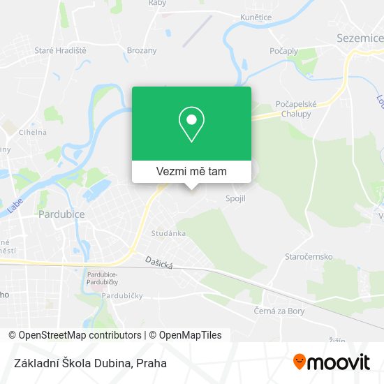 Základní Škola Dubina mapa