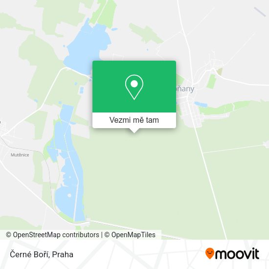 Černé Boří mapa