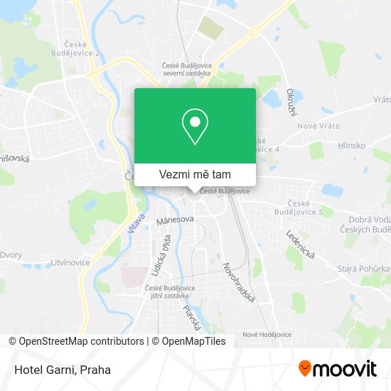 Hotel Garni mapa