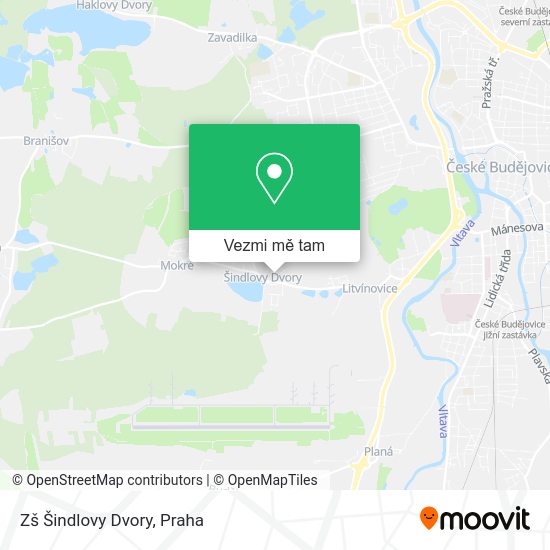 Zš Šindlovy Dvory mapa
