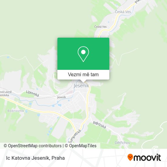 Ic Katovna Jeseník mapa