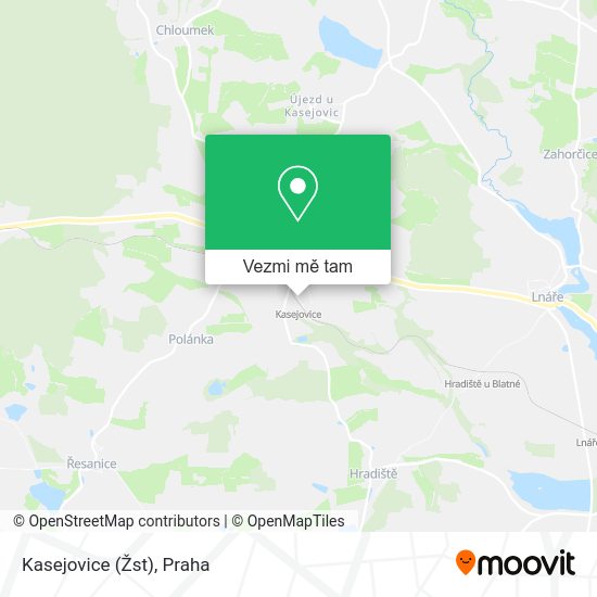Kasejovice (Žst) mapa