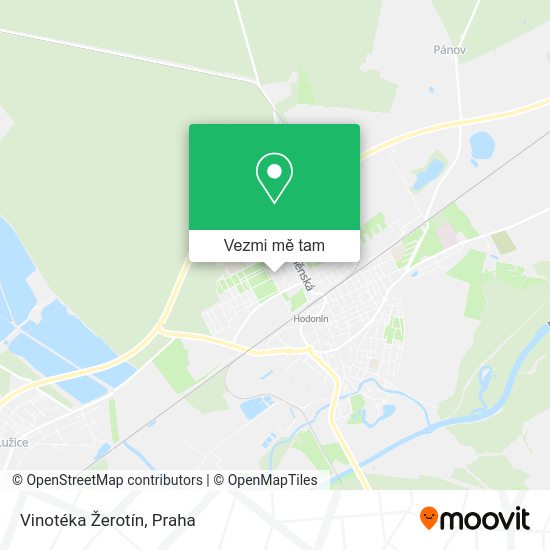Vinotéka Žerotín mapa
