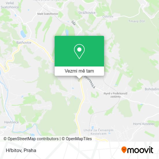 Hřbitov mapa