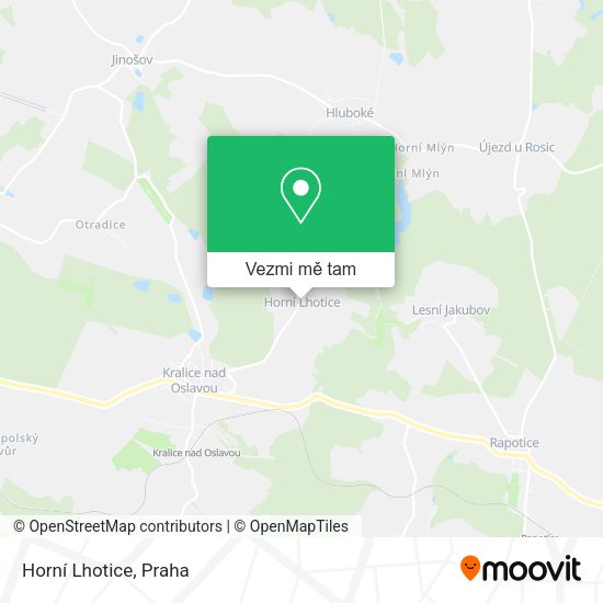 Horní Lhotice mapa