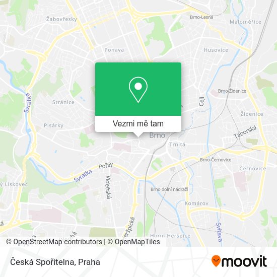 Česká Spořitelna mapa