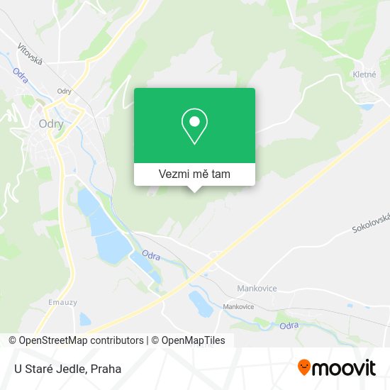 U Staré Jedle mapa