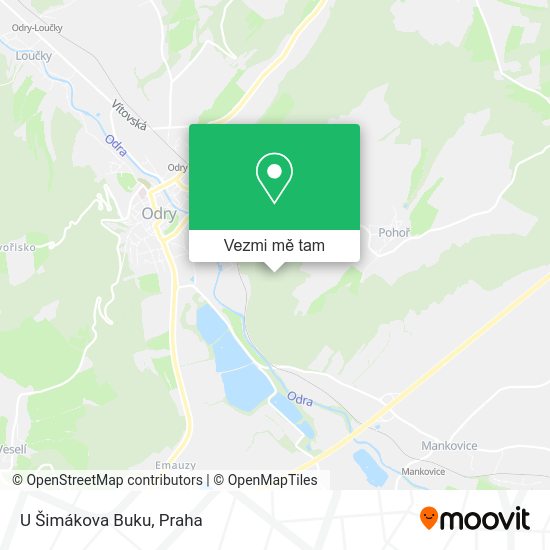 U Šimákova Buku mapa
