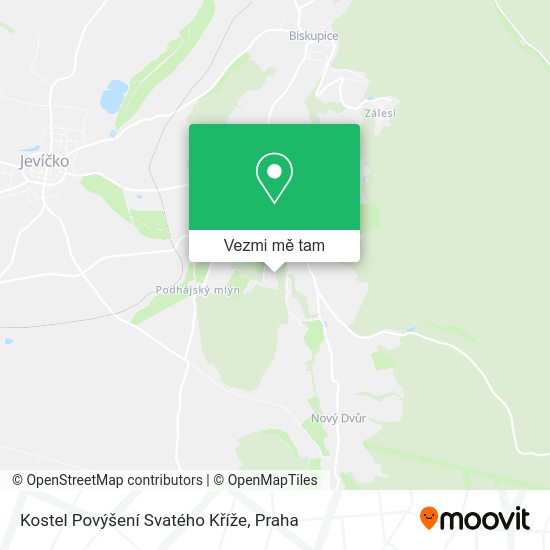 Kostel Povýšení Svatého Kříže mapa