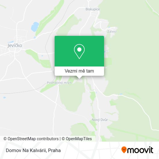 Domov Na Kalvárii mapa