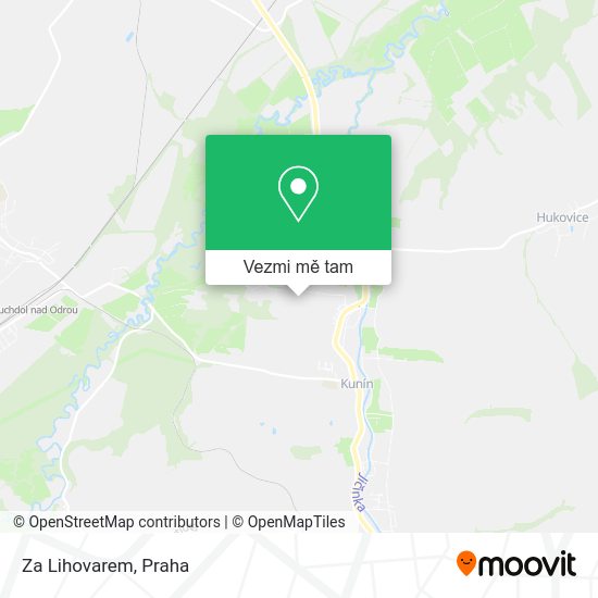 Za Lihovarem mapa