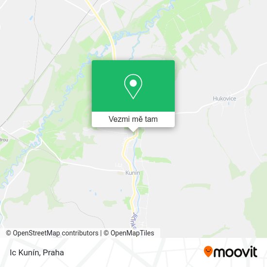 Ic Kunín mapa
