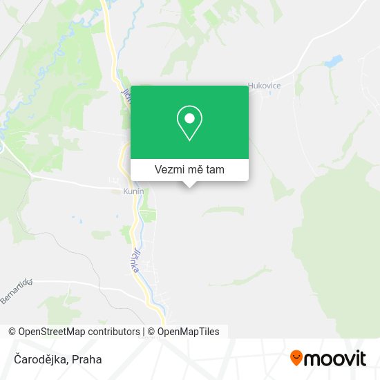 Čarodějka mapa