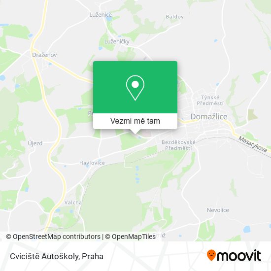 Cviciště Autoškoly mapa