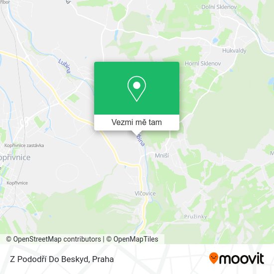 Z Pododří Do Beskyd mapa