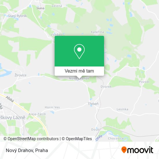 Nový Drahov mapa