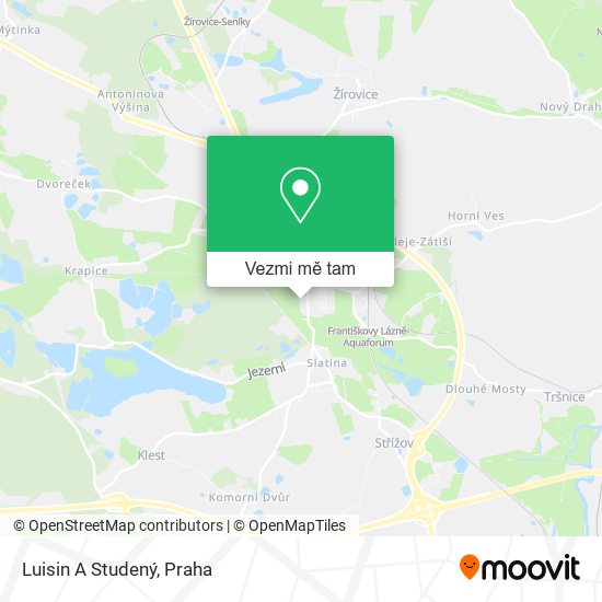 Luisin A Studený mapa