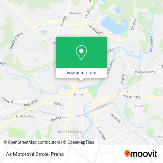 Az Motorové Stroje mapa