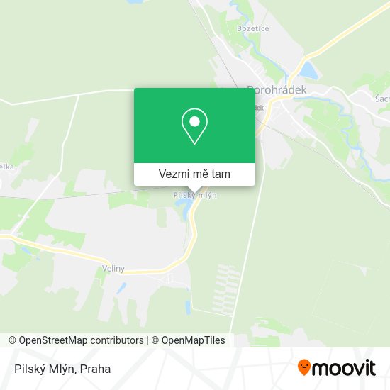 Pilský Mlýn mapa