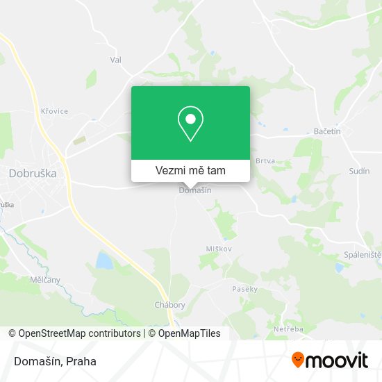 Domašín mapa