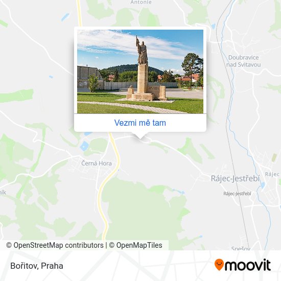 Bořitov mapa