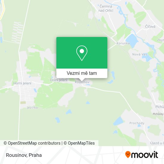 Rousínov mapa