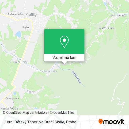 Letní Dětský Tábor Na Dračí Skále mapa