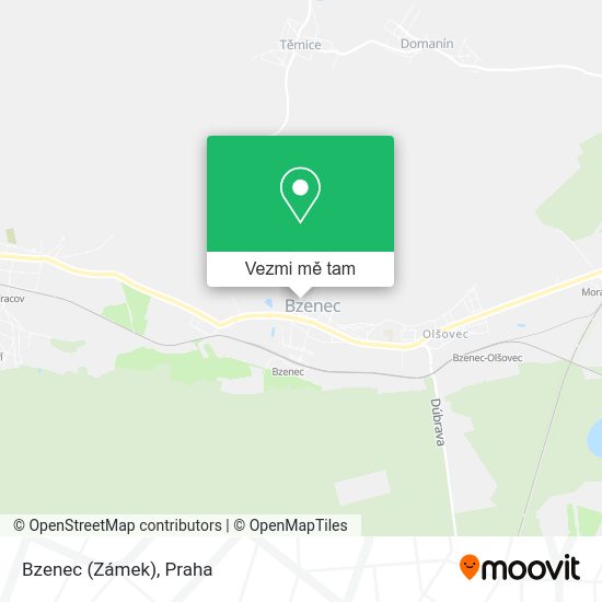 Bzenec (Zámek) mapa