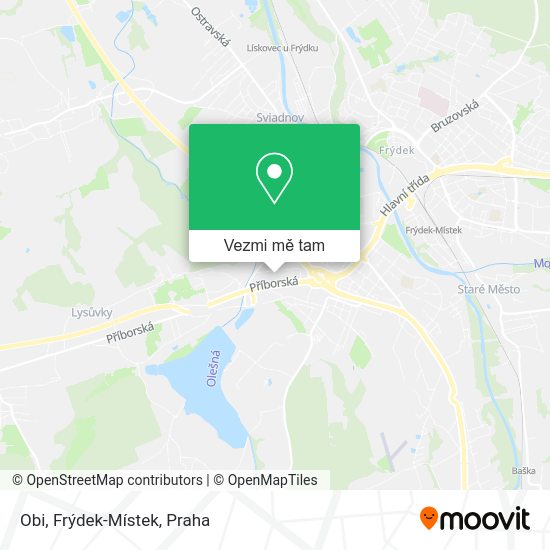 Obi, Frýdek-Místek mapa