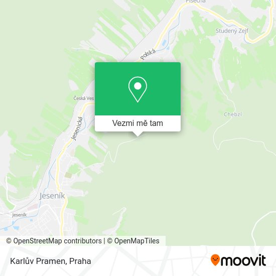 Karlův Pramen mapa